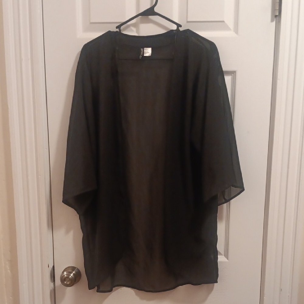 H&M Sheer Black Coverup